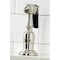 Kingston Brass KS2798PKLBS Duchess Widespread Kitchen Faucet W/ Brass Sprayer, Nickel KS2798PKLBS - alternate 2
